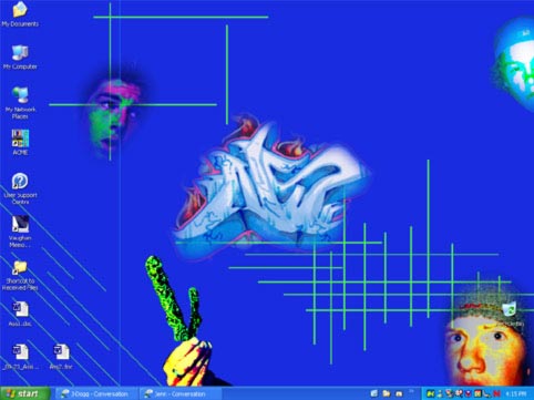 My buddy made this for his background...of tha hook!