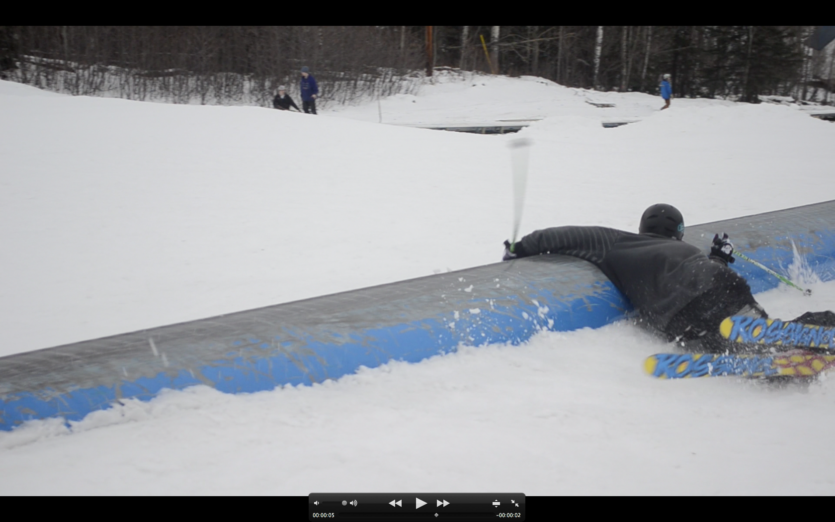 My chin getting frisky witha rail