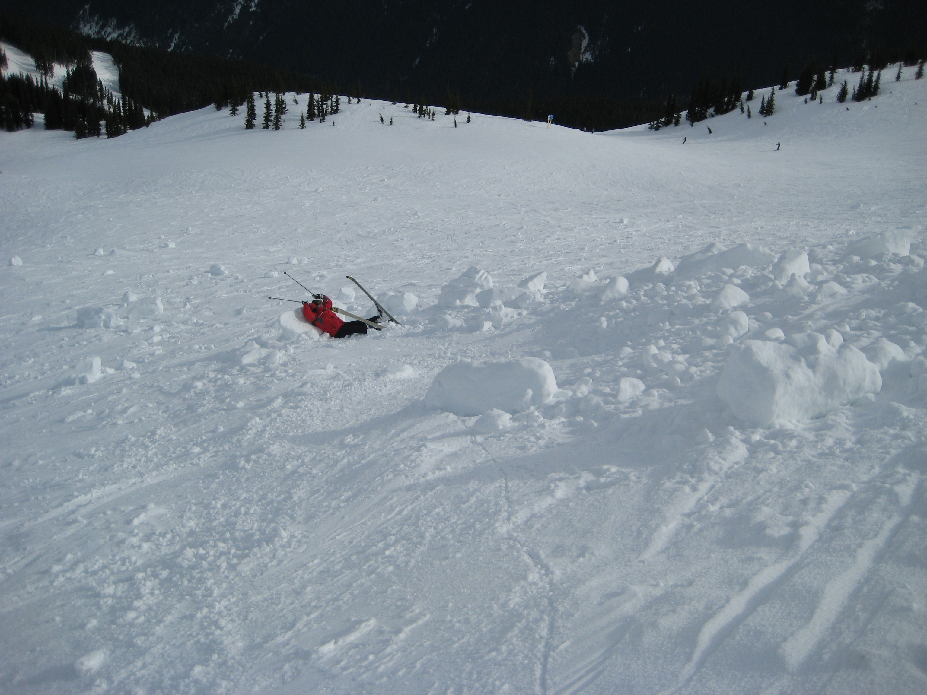 My dad in an avalanche