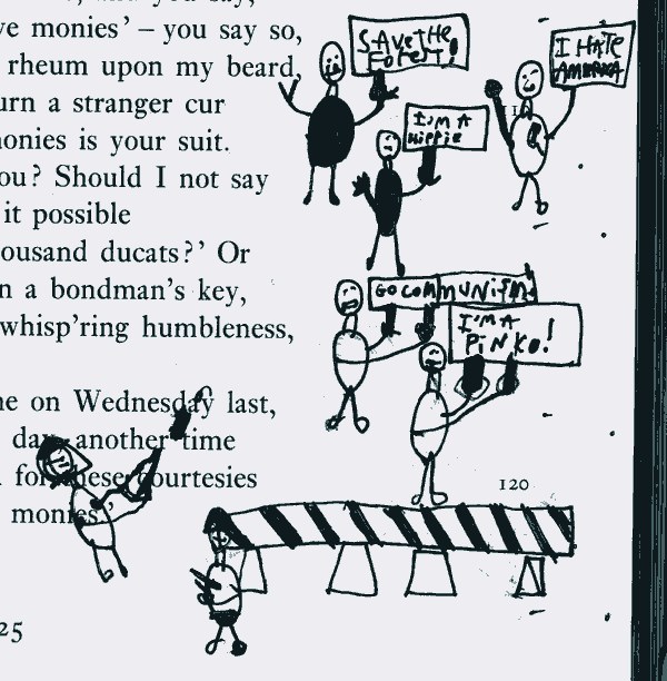 my friend Joe drew this, it was in a book i stole from him