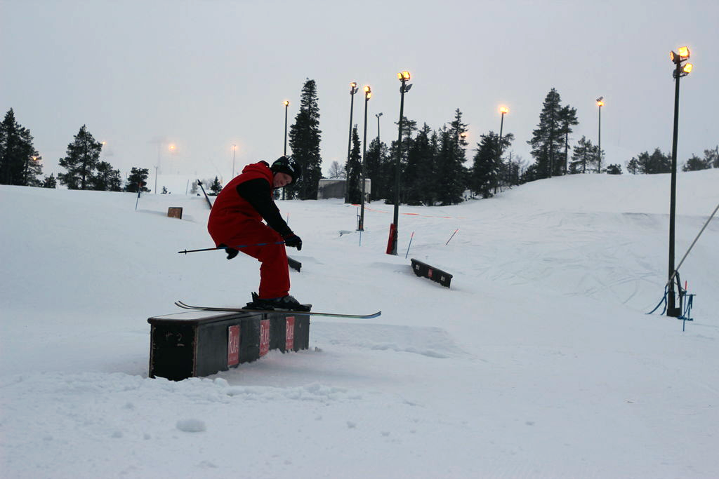 My friend shredding at Ruka