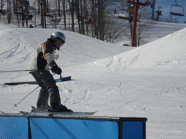 My little brother hitting the box