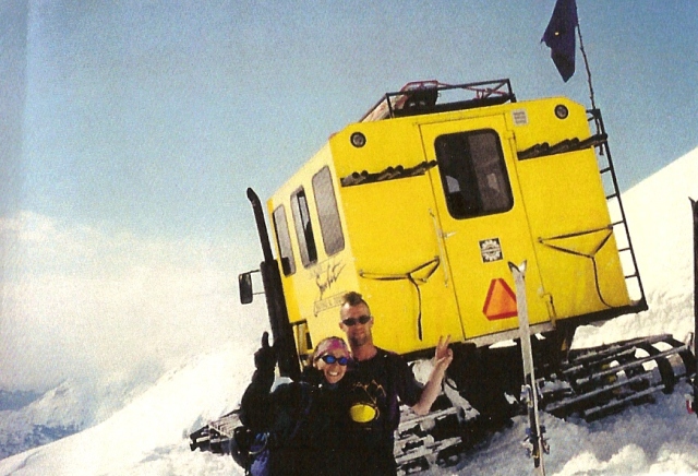 My mom and Russ our driver