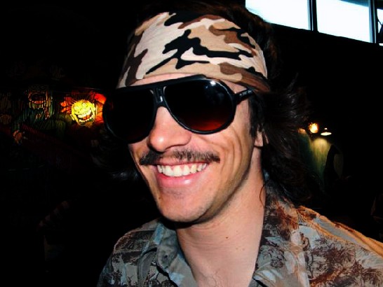 my moustache and I  (IT's bigger now)