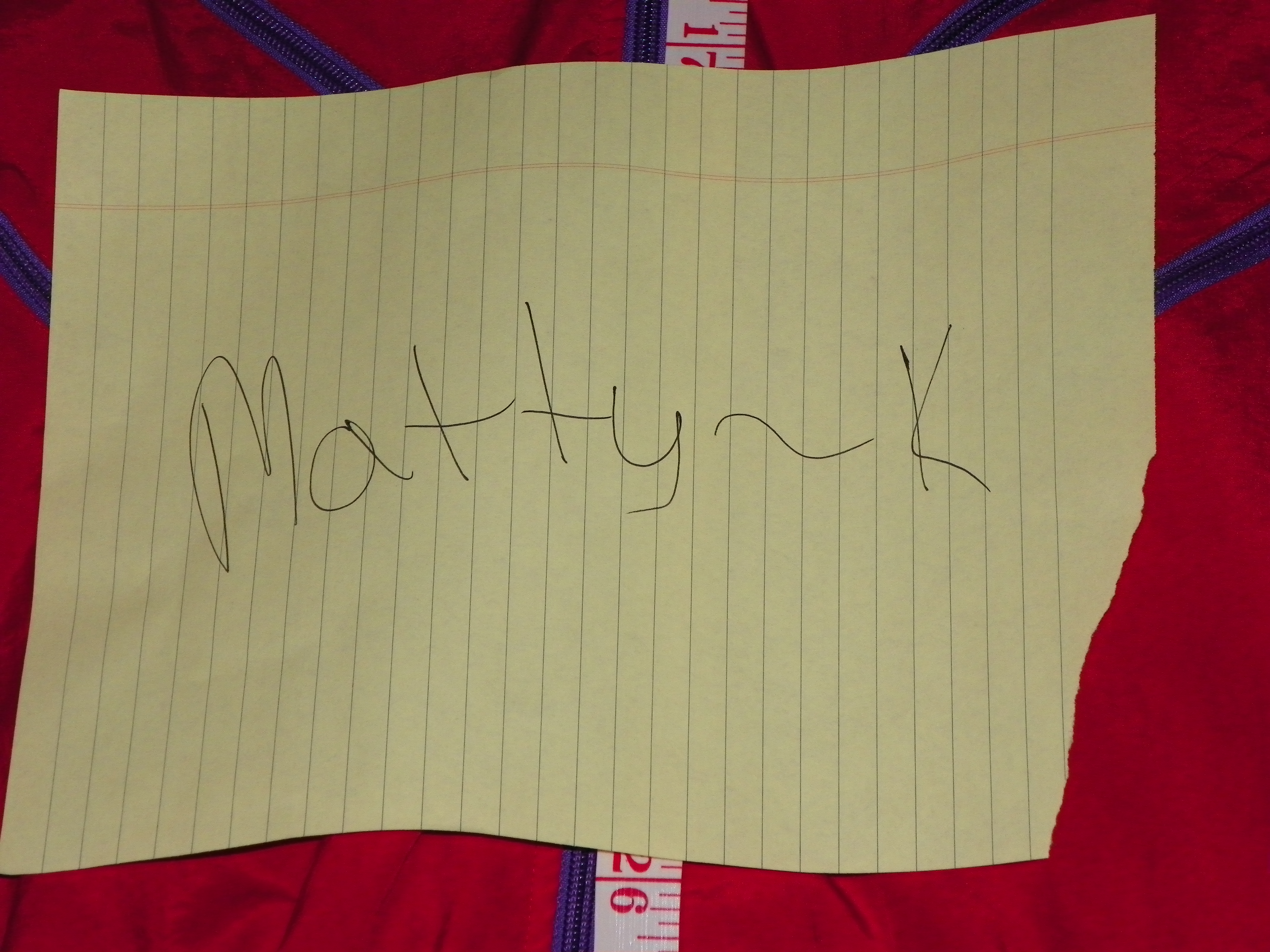 my name