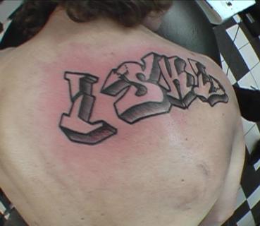 my new tatty it says I SKI