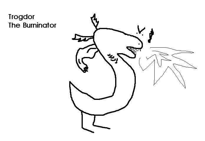 my painting of trogdor