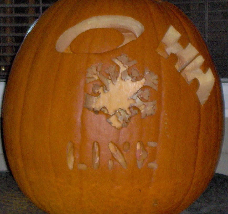 My pumpkin with logos