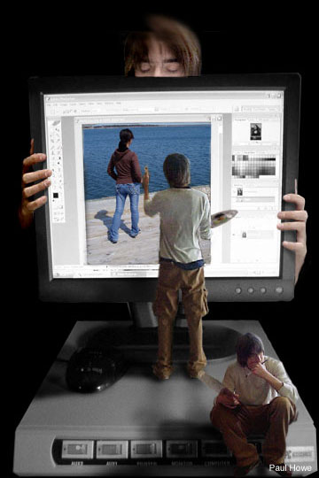 my sexy girlfriend, and of course, me