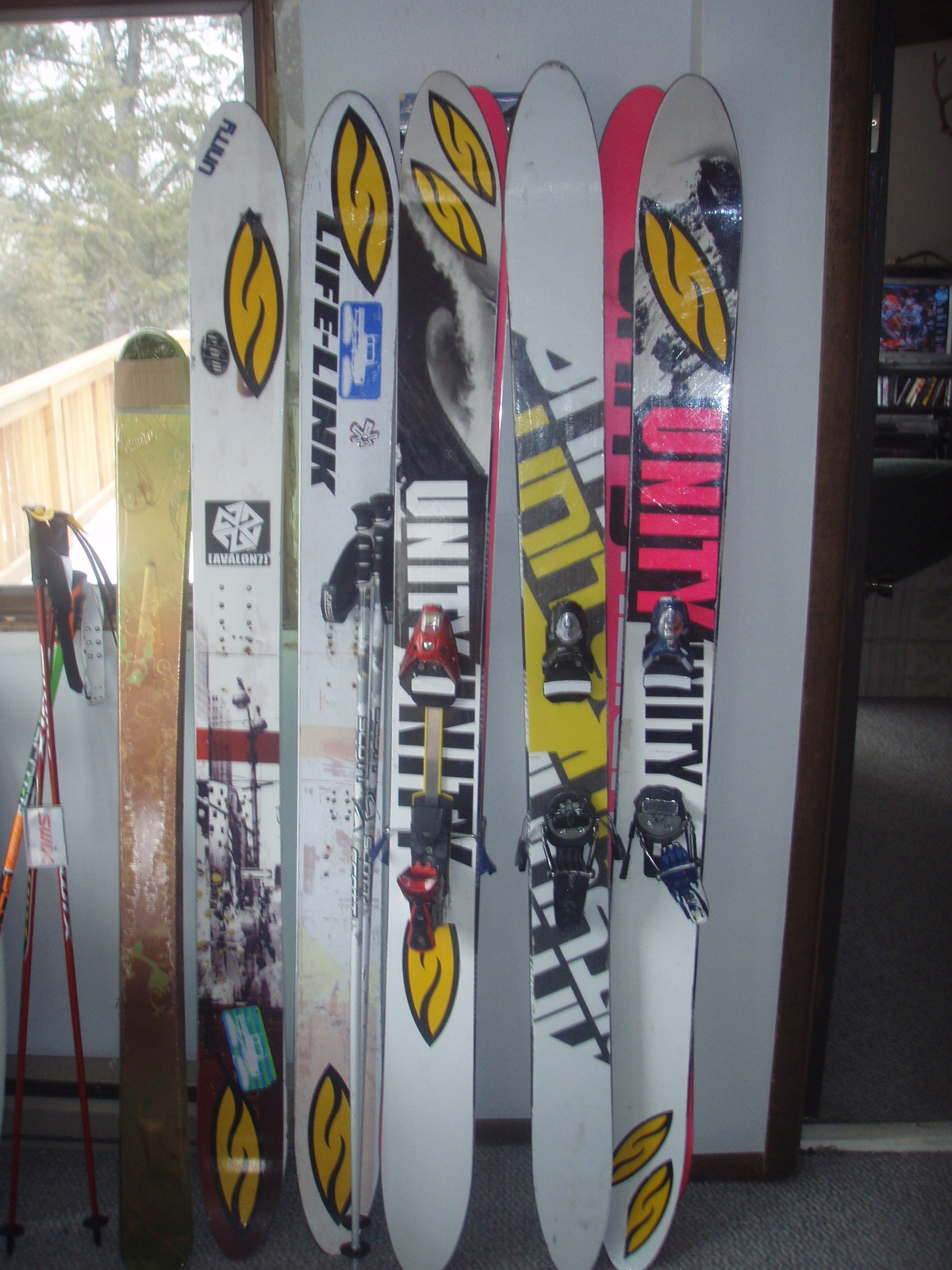 My slew of Unity Skis