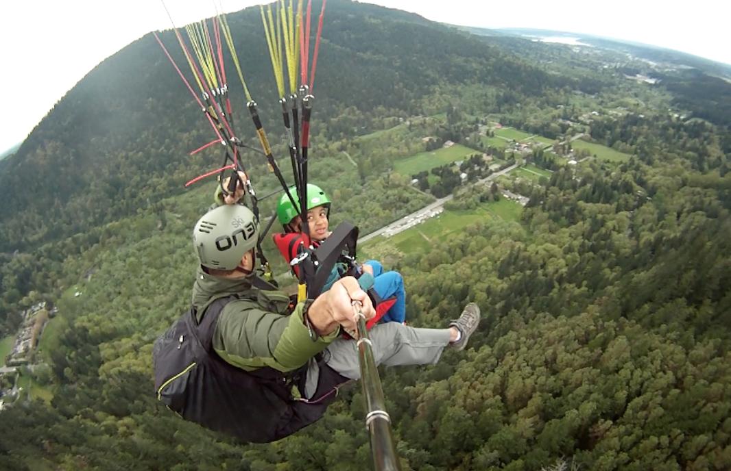 My son and I doing some flying