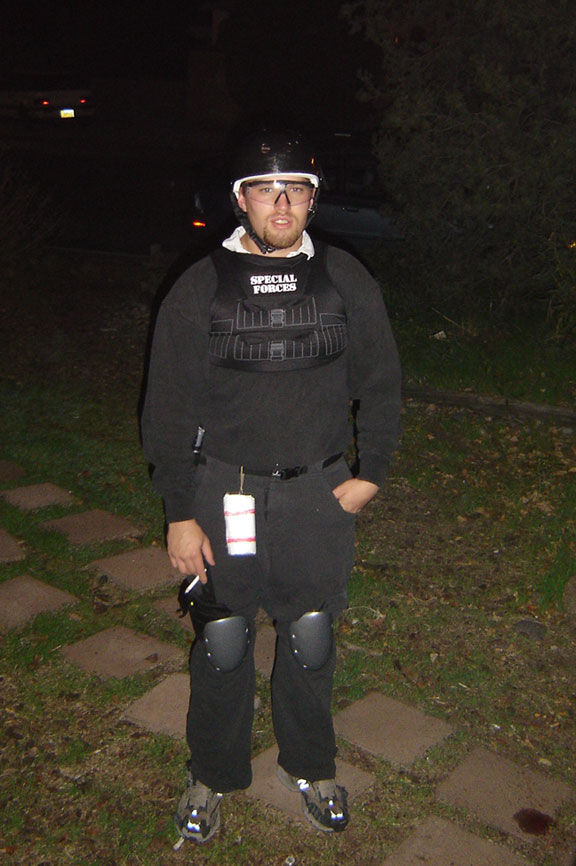 Nate and his kiddie Special Forces outfit