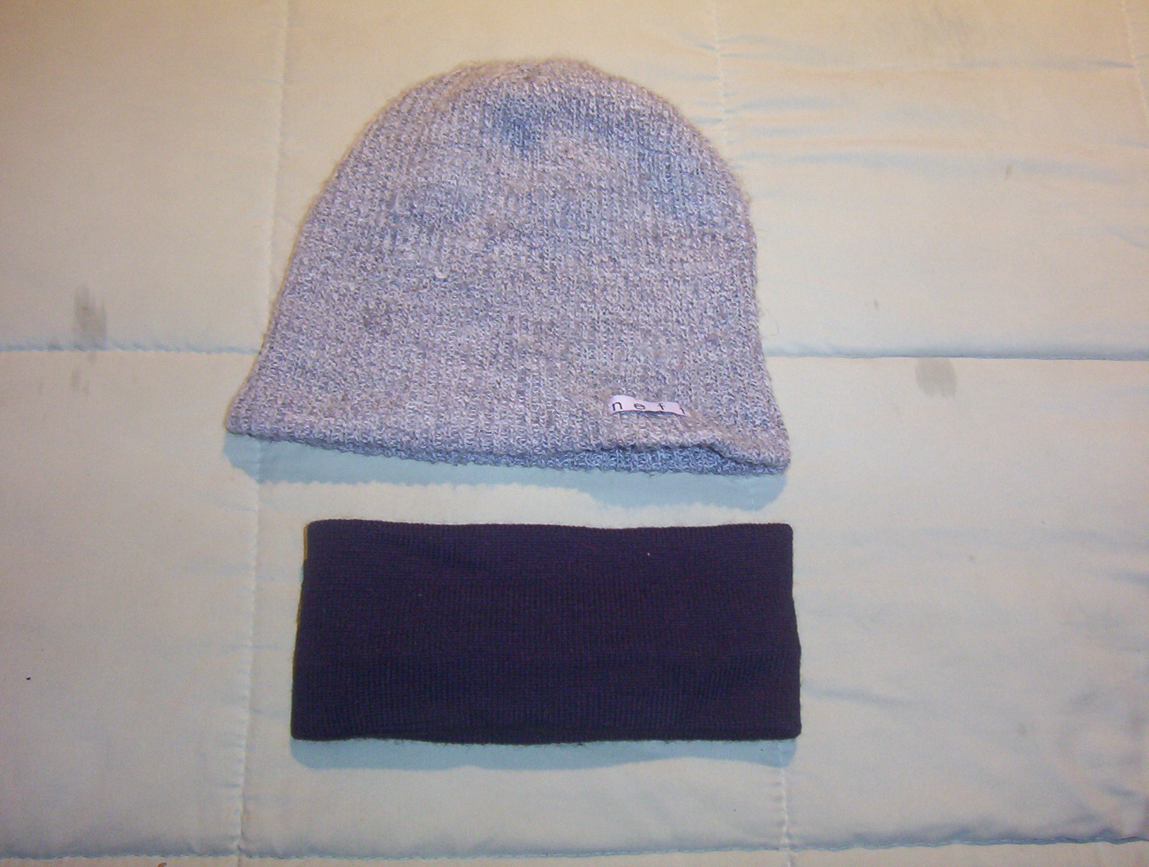 Neff beanie and headband