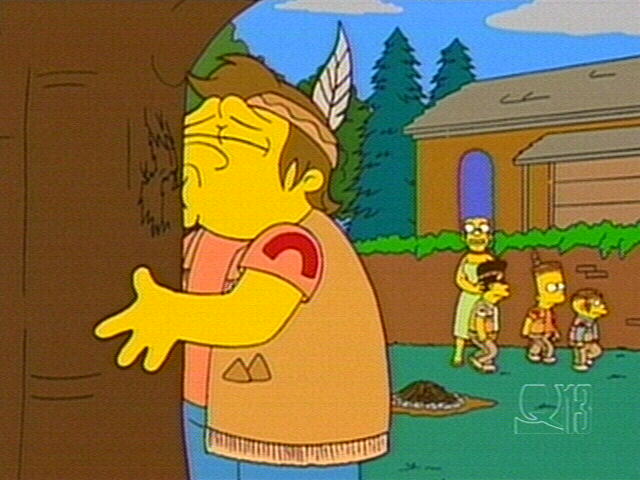 Nelson and his father that returned from the store