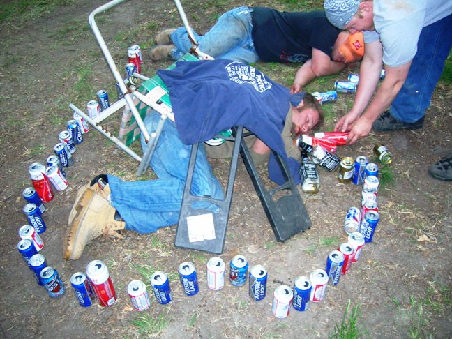 Never be the first to pass out