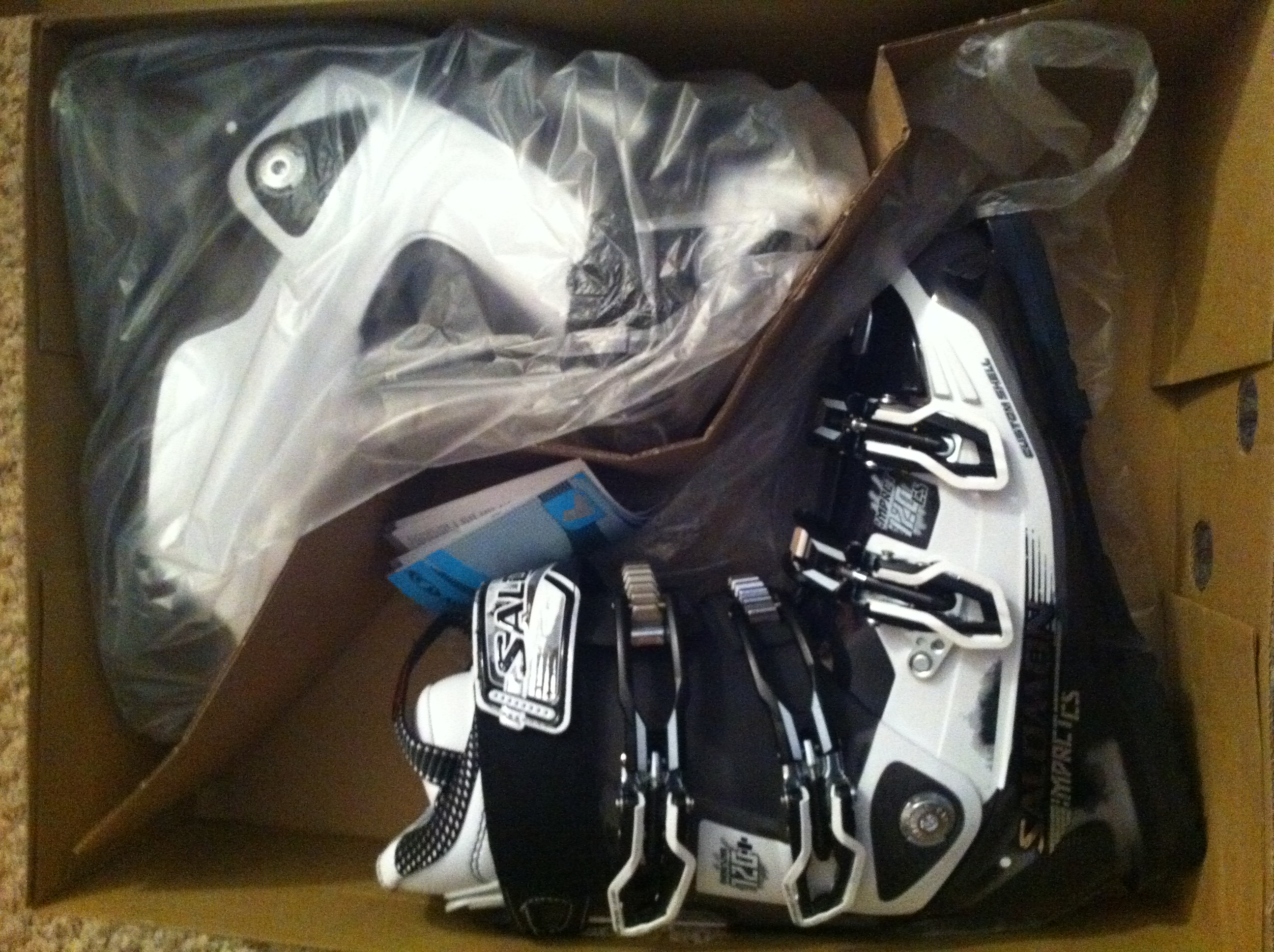 New ski boot in box