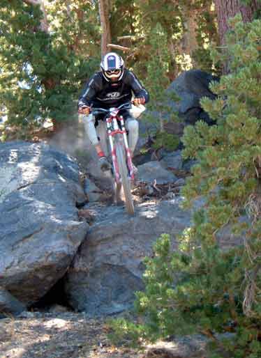 nice line through the rocks