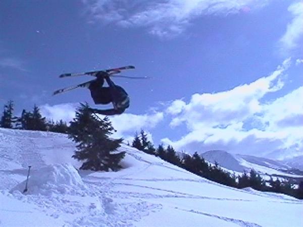 nice tweaked out backflip