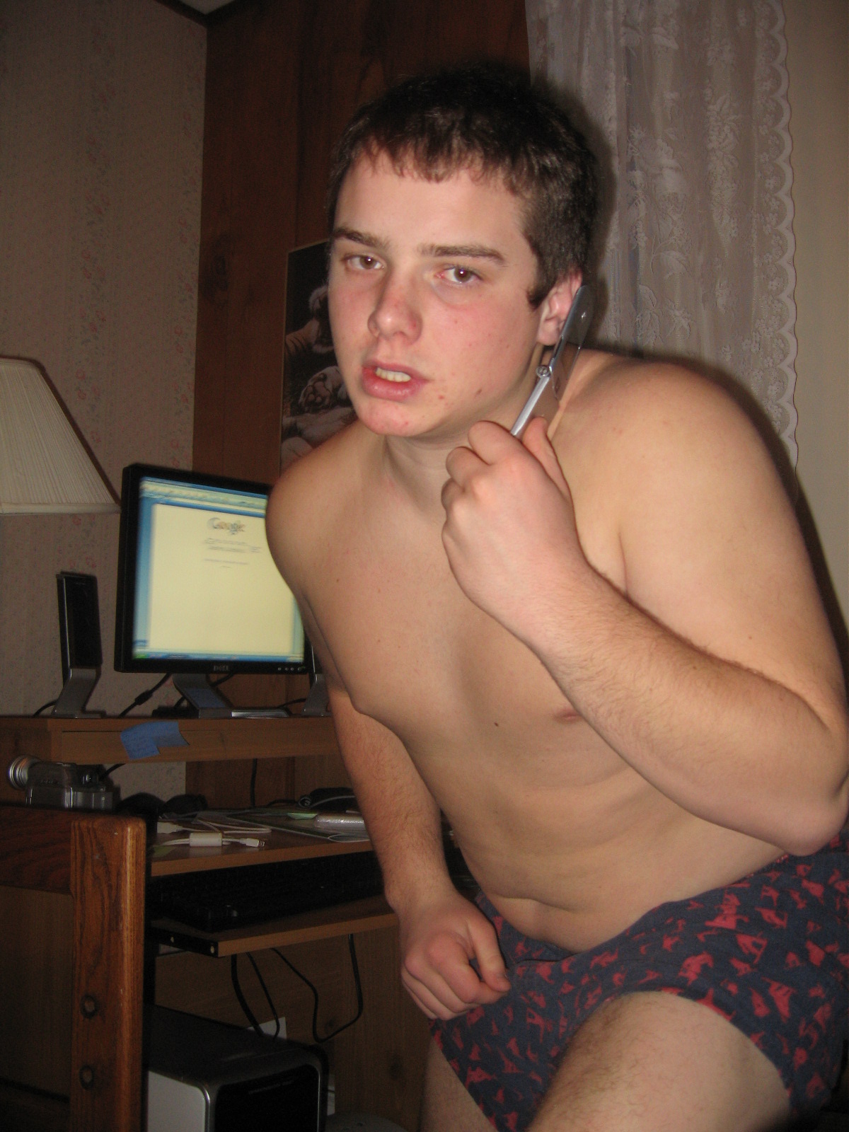 Nick about to punch matt