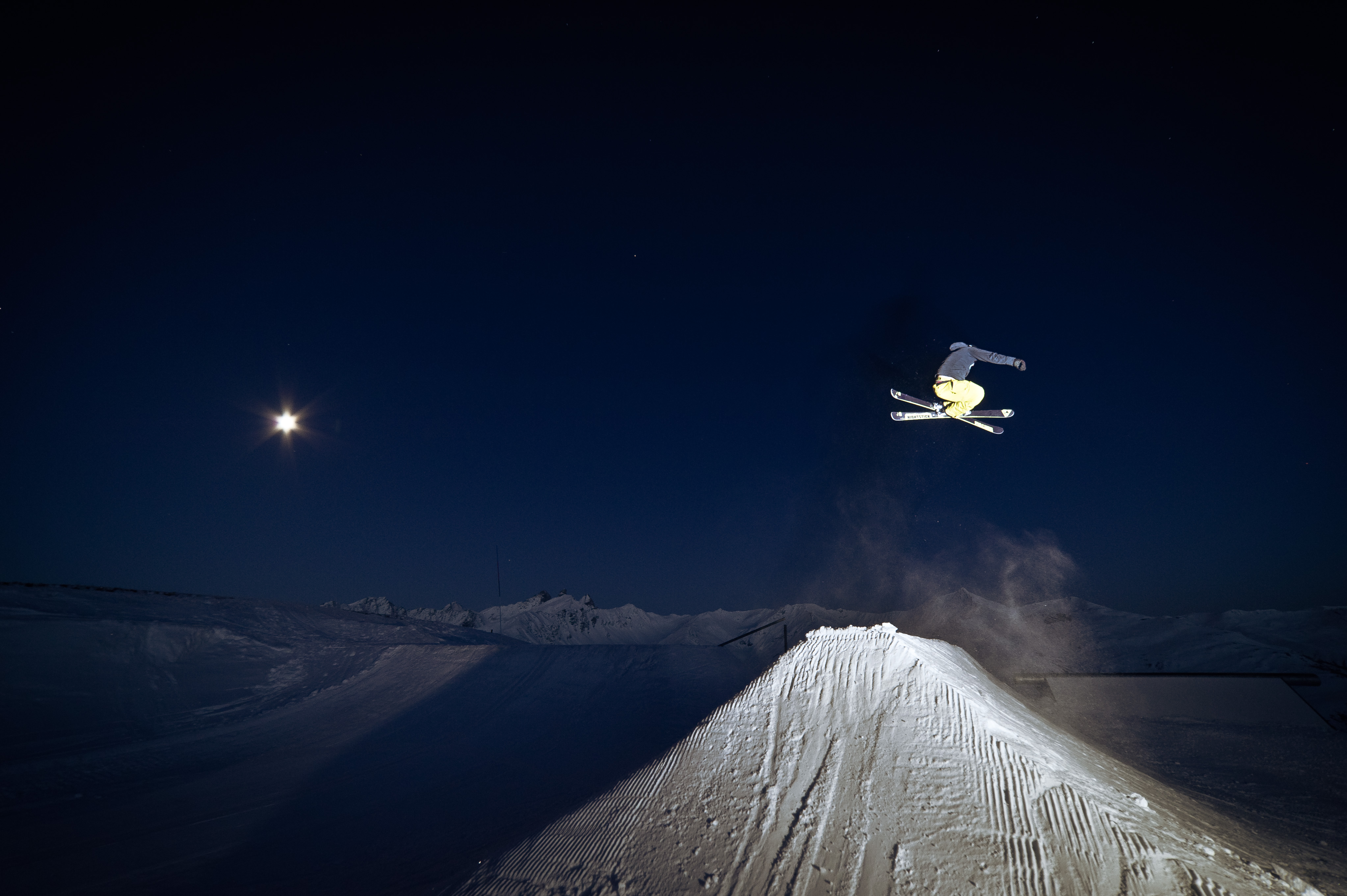 Night shot on the hip in Valloire