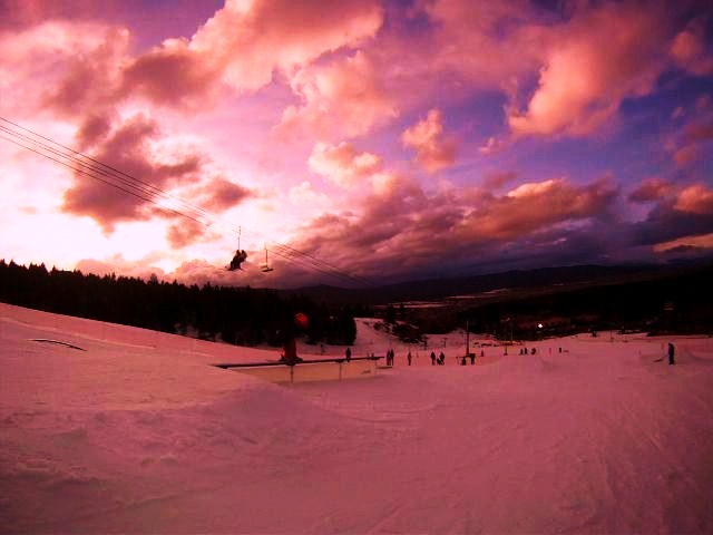night skiing in NM