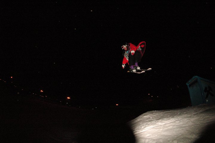 Night skiing