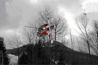 nightime big air contest run 1