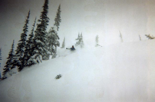 no light, lots of snow