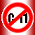 No on C-11 Icon