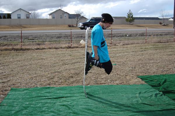 Nose block on summer jib