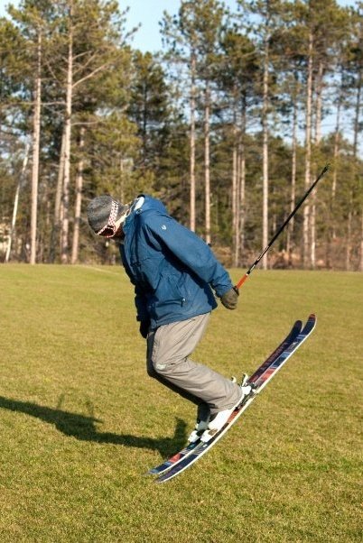 Noseblock in the grass