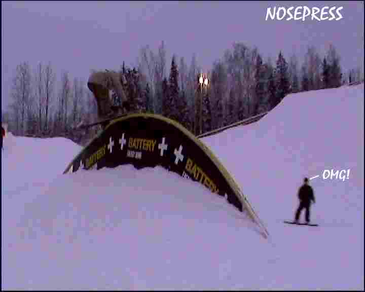 Nosepress on a rainbow