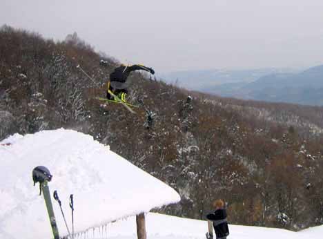 Nothing special - just fun and the last time I skied with P