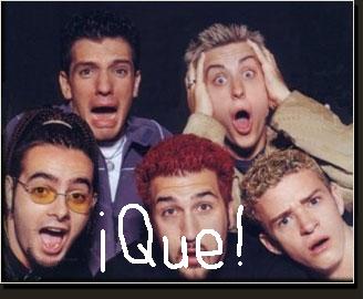 nsync says what! hahahahaha so funney!!!!  ya shutup.