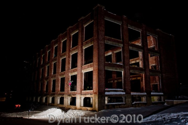 Old gutted out building