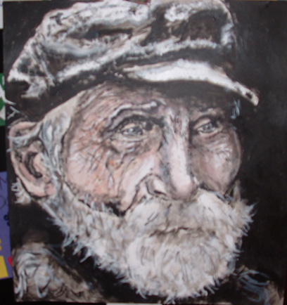 Old guy painting