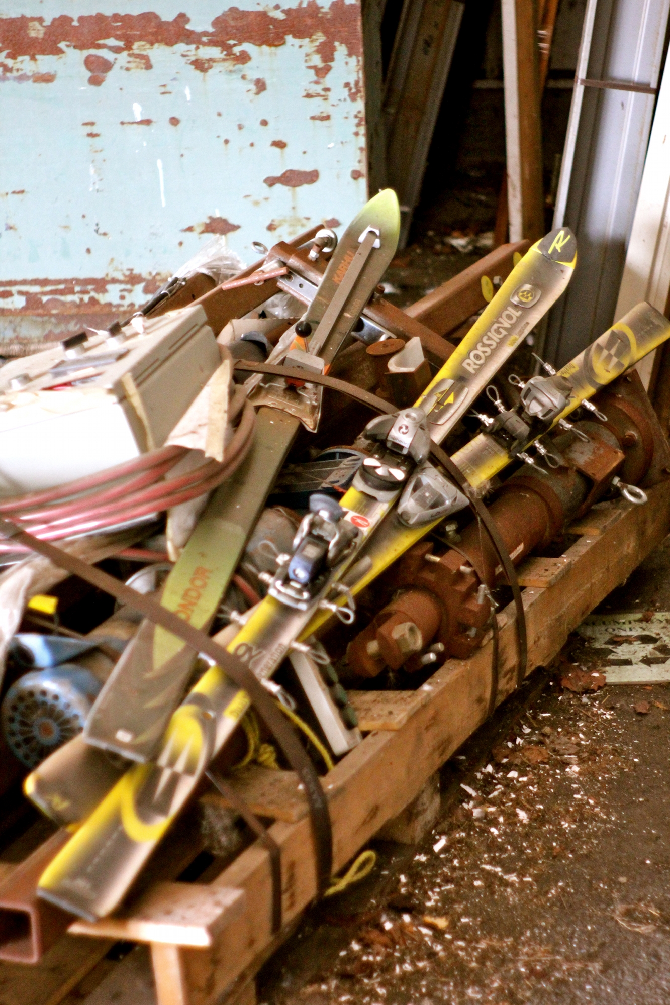 Old Rossi Skis at Old K2 Factory