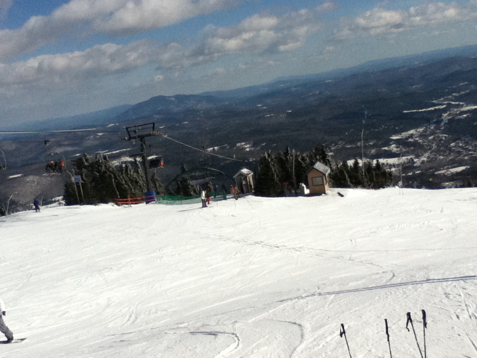 On my way down, pretty good view. 