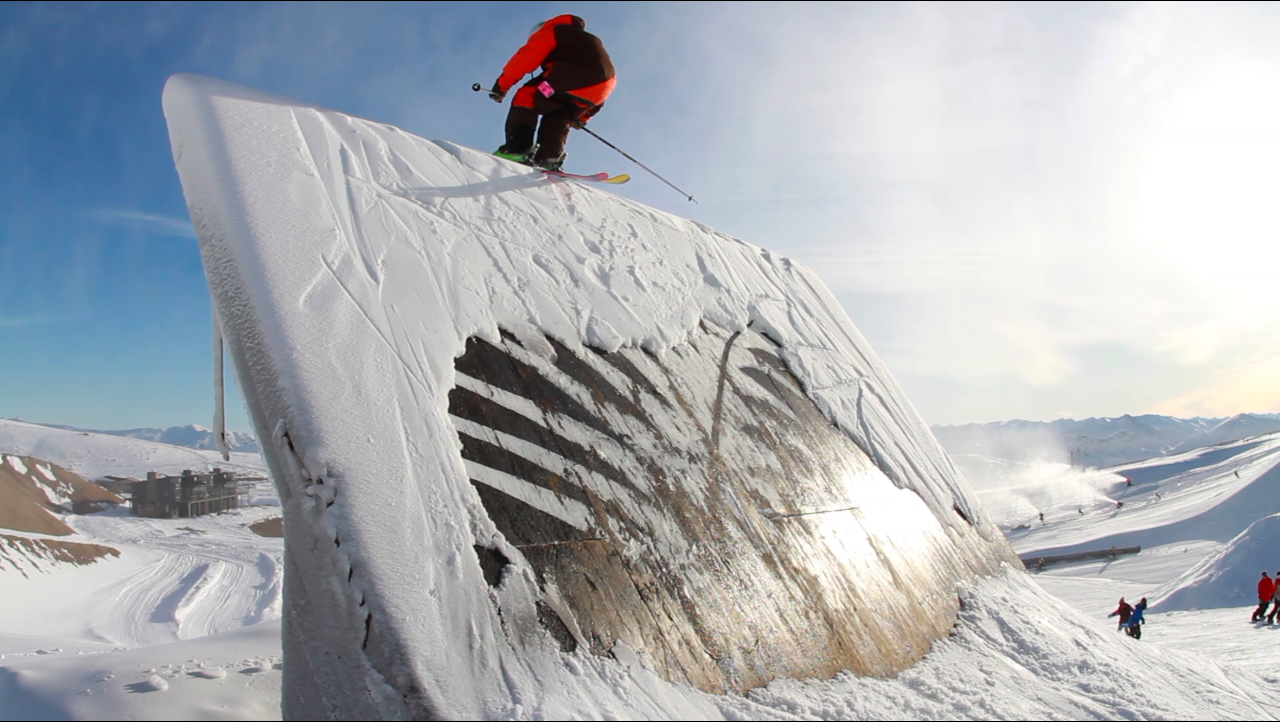 On the great wall of Snow Park