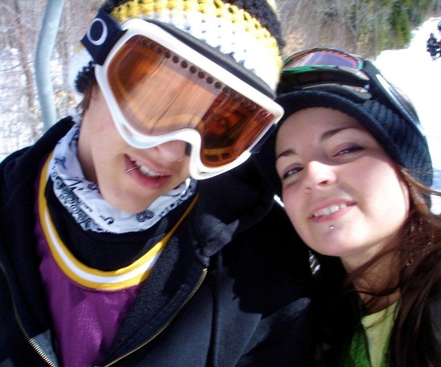 on the lift at Tblant