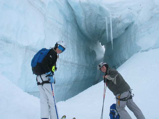 On the Mt. Blanc glacier