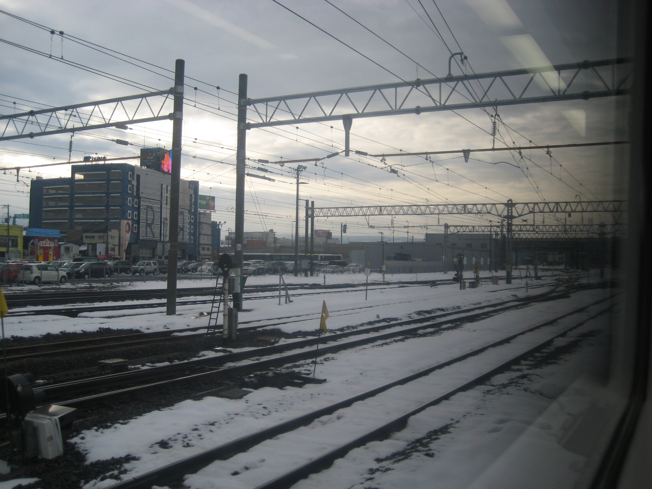 On the train to sapporo