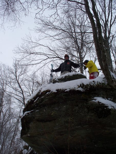 On top of the 20 foot cliff