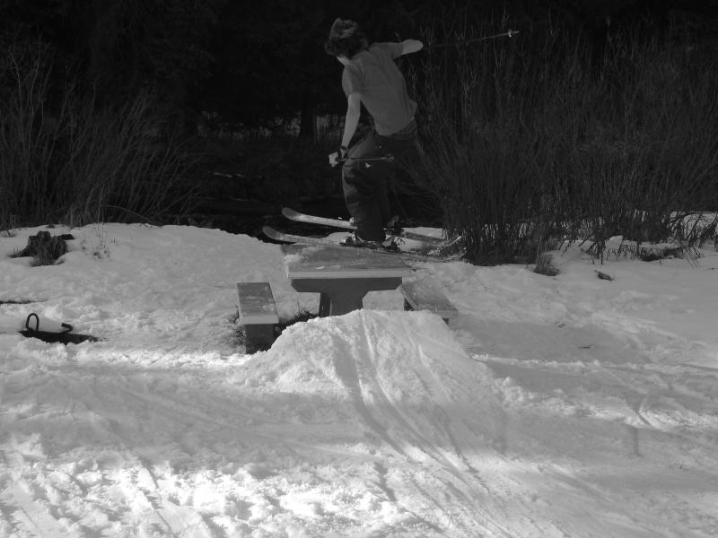 one footer on small table