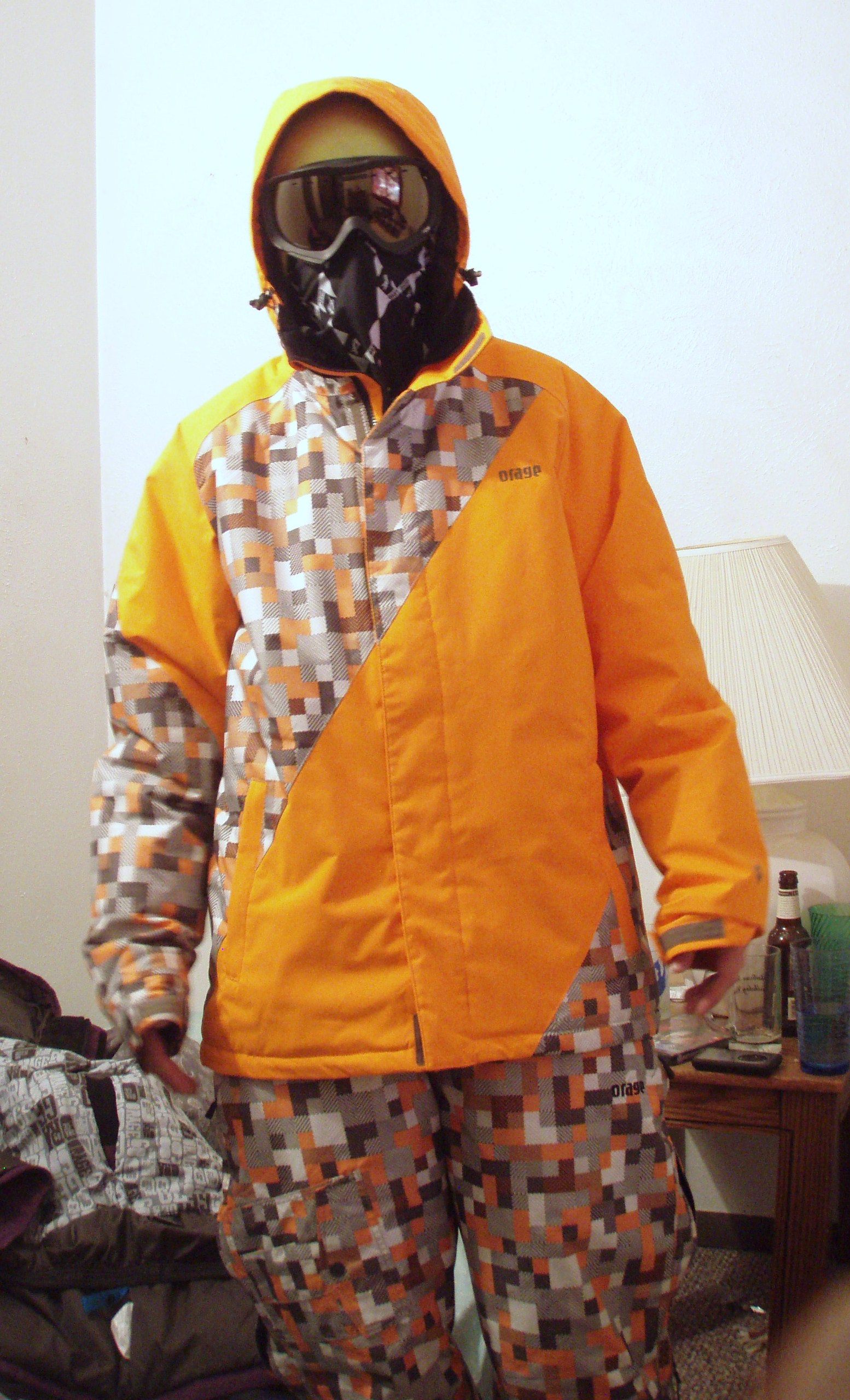 Orange digi suit