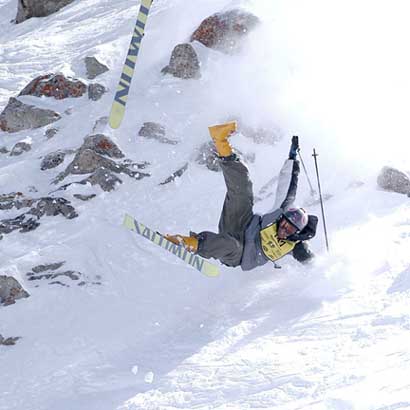 Our athlete Matt takes the worst fall of the comp after an attempt at a sick drop. He was NOT hurt,