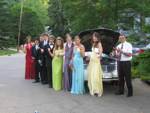 our limo died at prom!