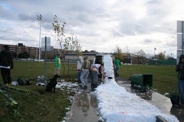 Our setup at the skatepark