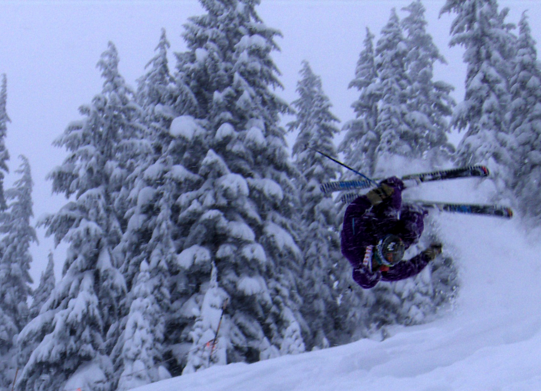 Over flip off a berm thing