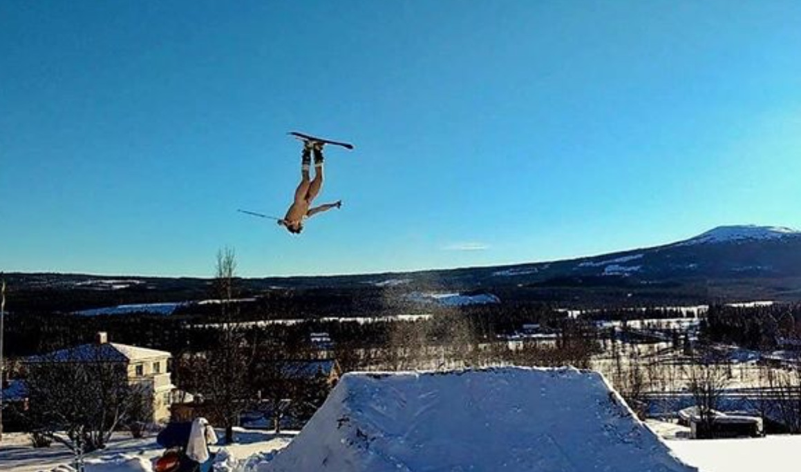 Over rotated backflip